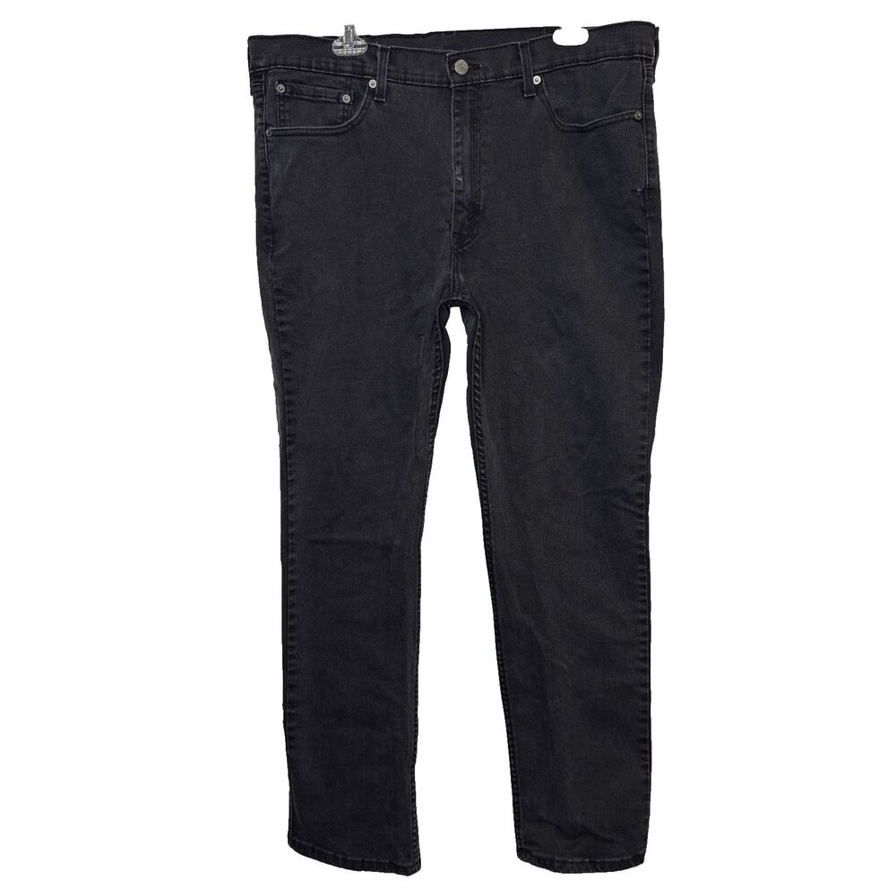 Levi Strauss 514 Straight Fit Mens Jeans Size 38 x 32 Black Denim